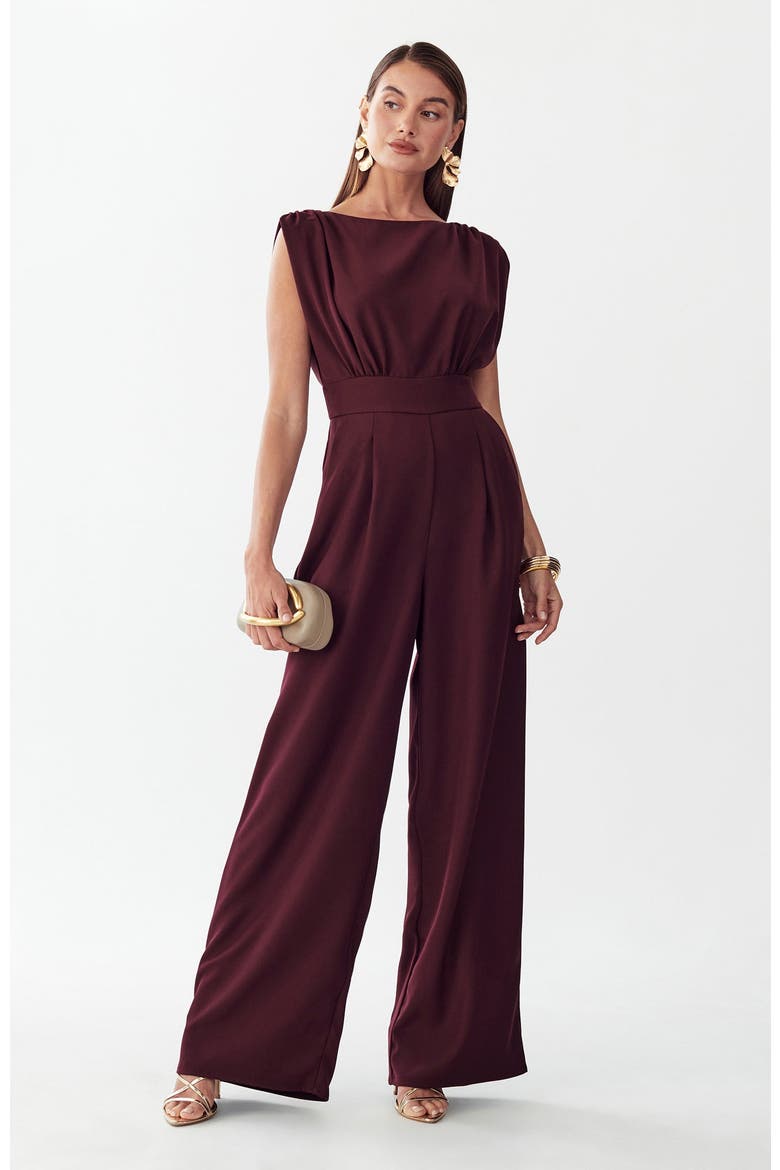 Stella Jumpsuit, Alternate, color, Wine