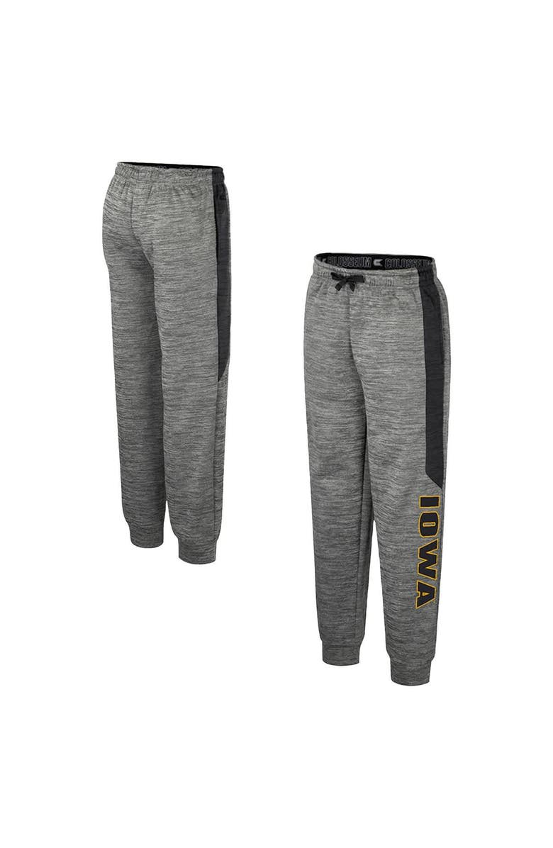 COLOSSEUM Youth Colosseum Heather Gray Iowa Hawkeyes Fleece Pants, Main, color, Heather Gray
