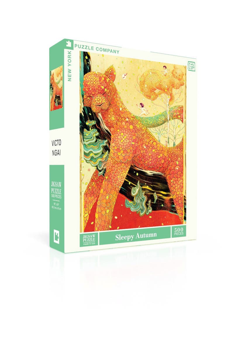 Sleepy Autumn 500 Piece Puzzle, Alternate, color, No Color