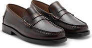 MANGO Leather Penny Loafer