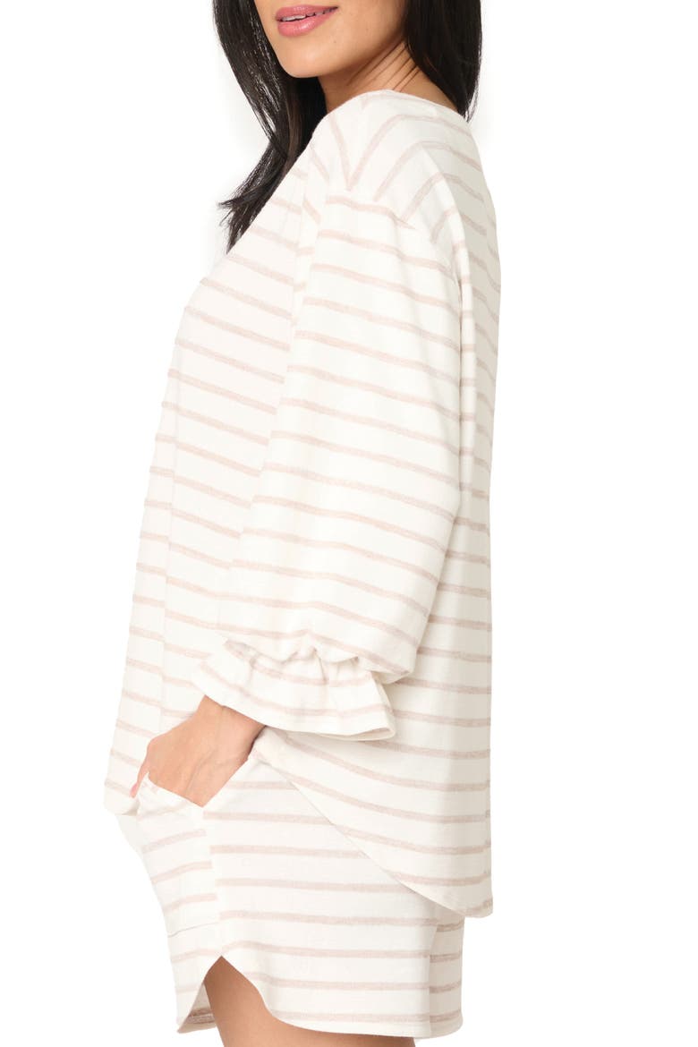 Tatum Boat Neck Top, Alternate, color, OATMEAL STRIPE