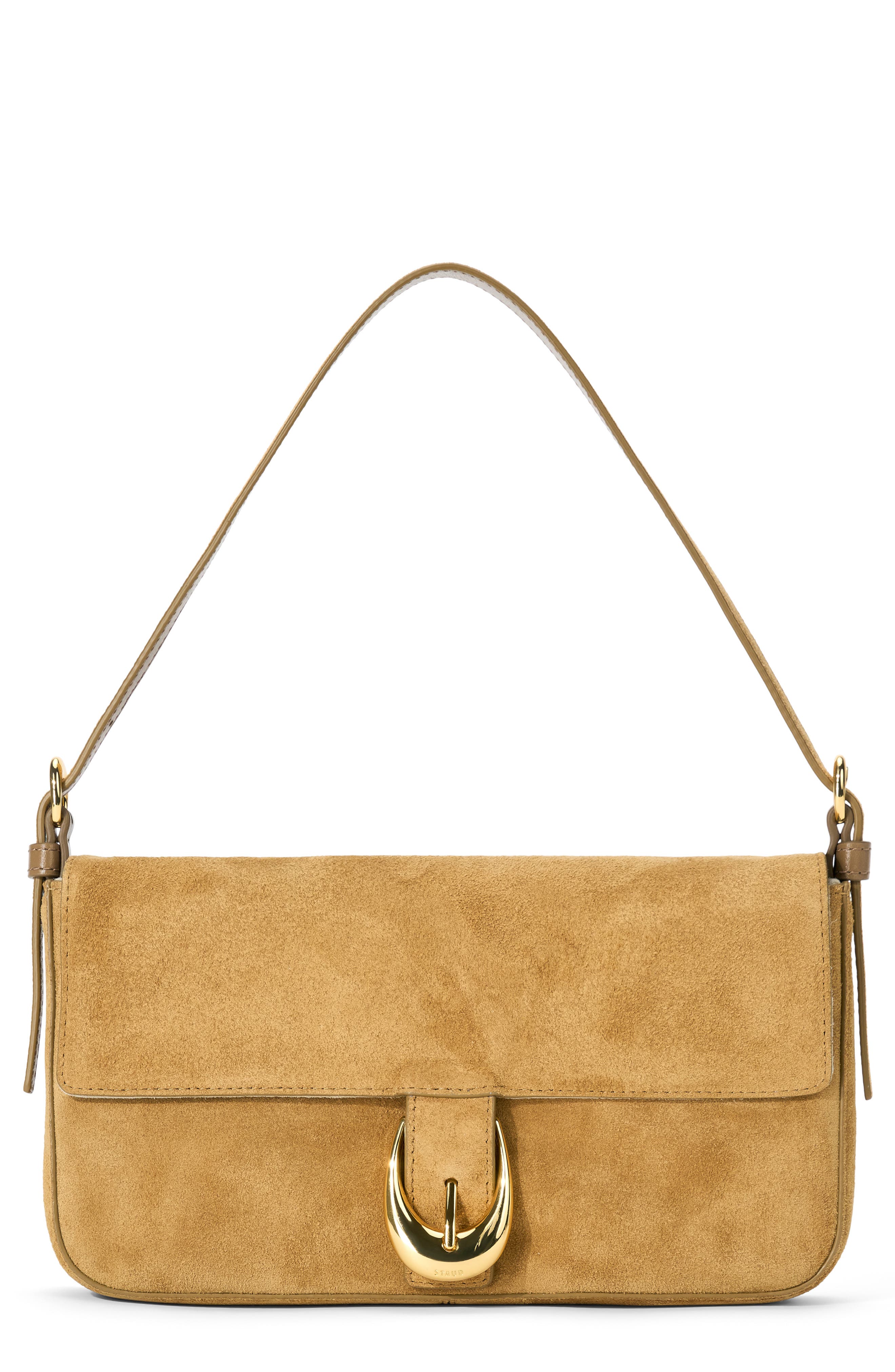 STAUD Harlow Shoulder Bag, Main, color, Hazel