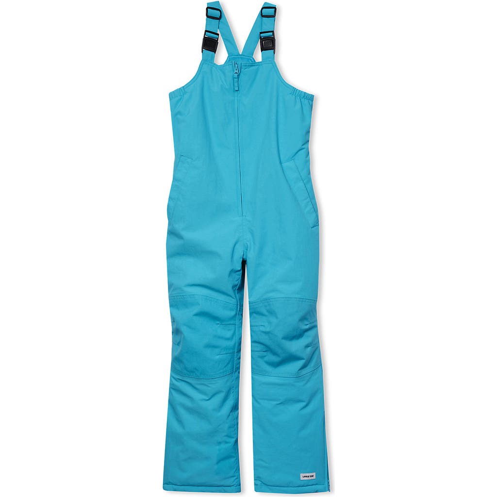 Lands' End Kids Squall Waterproof Iron Knee Bib Snow Pants In Blue