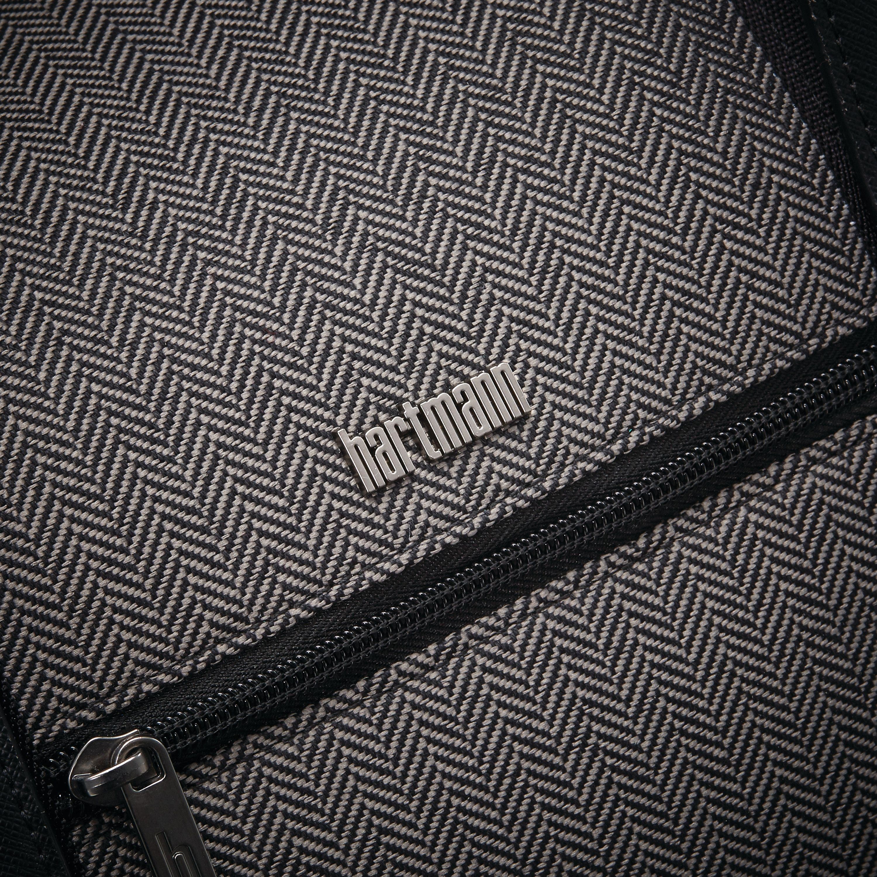Herringbone Deluxe Weekend Duffel Bag, Alternate, color, Black Herringbone