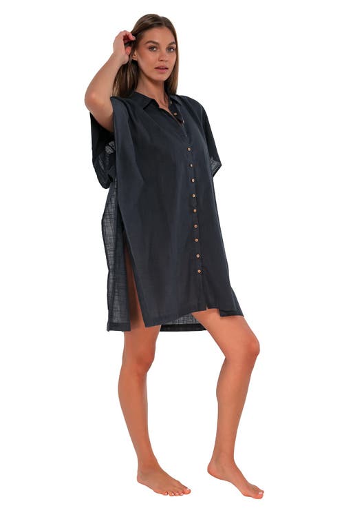 Sunsets Shore Thing Tunic In Slate