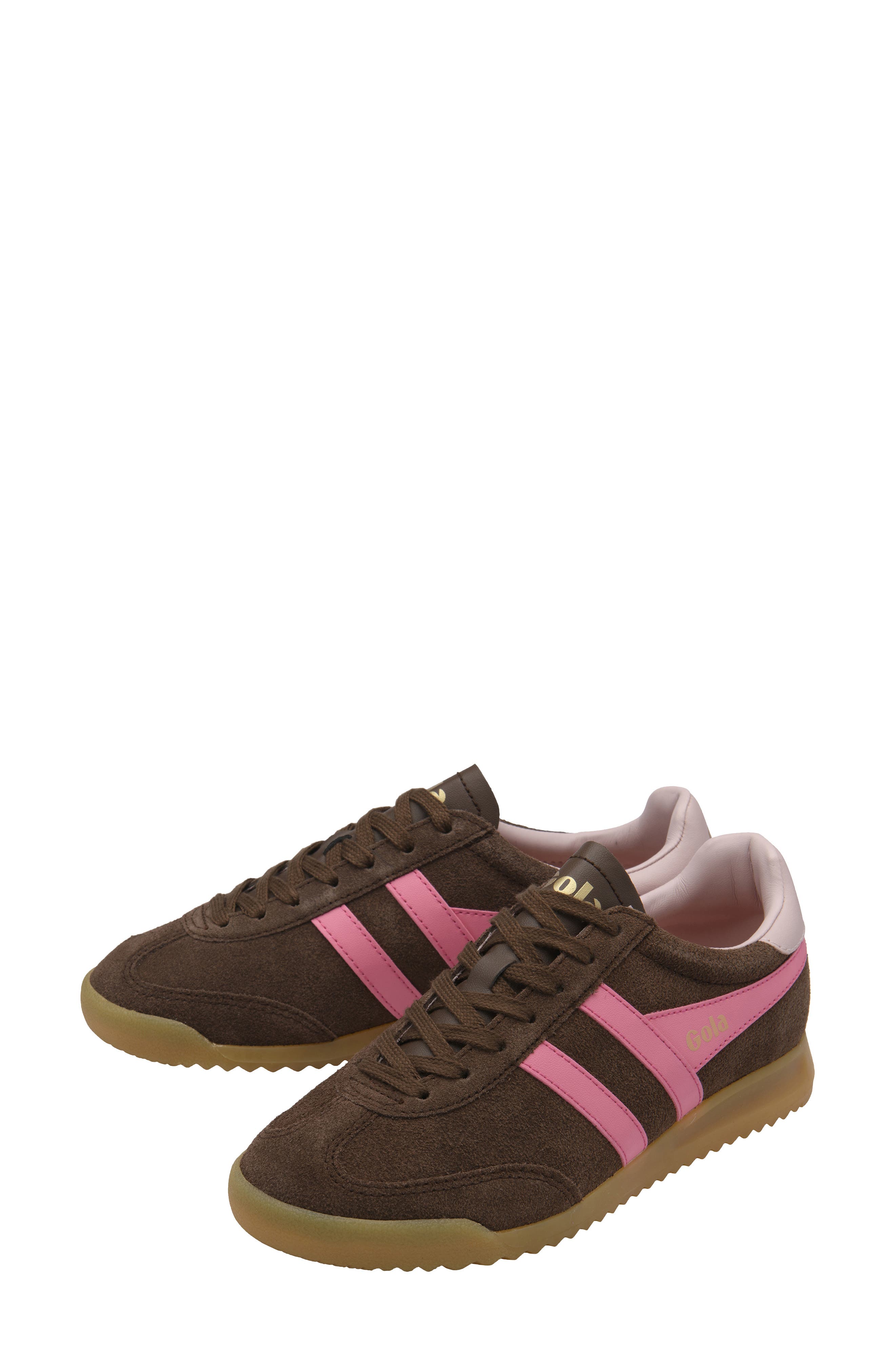 Torpedo Sneaker, Alternate, color, DARK BROWN/ PINK/ CHALK PINK