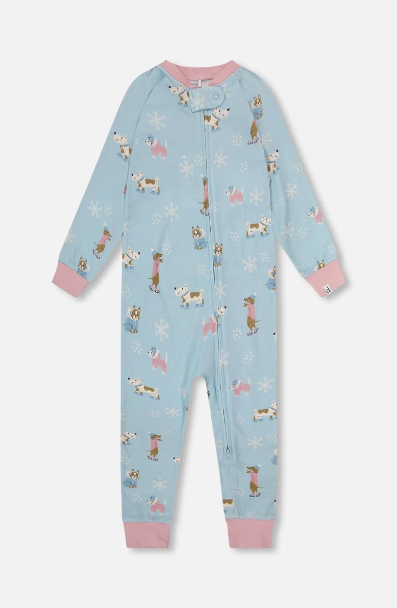 Deux par Deux Organic Cotton Interlock One-Piece Pajama, Main, color, 