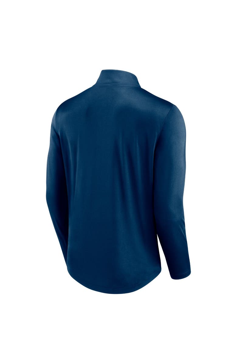 FANATICS Men's Fanatics Branded Deep Sea Blue Seattle Kraken Mock Neck Quarter-Zip Top, Alternate, color, Navy