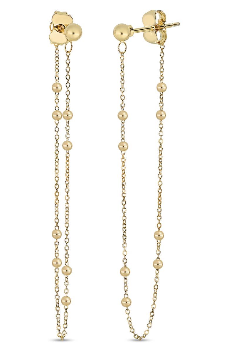 Bony Levy 14K Gold Chain Loop Earrings, Main, color, Yellow Gold