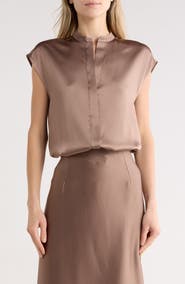 Vince Satin Shell Tank