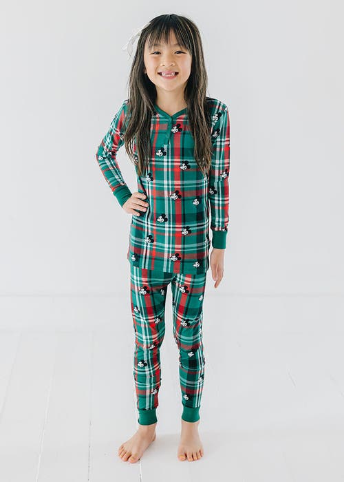 Charlie Lou Baby ® Steamboat Willie Tartan Pajama Set In Multi