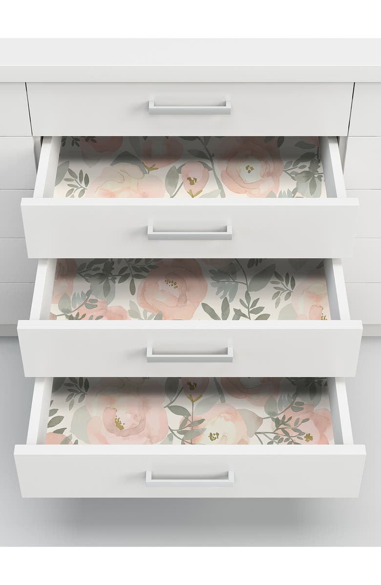 Wallpops Rose Peachy Keen Peel & Stick Wallpaper, Alternate, color, Pink