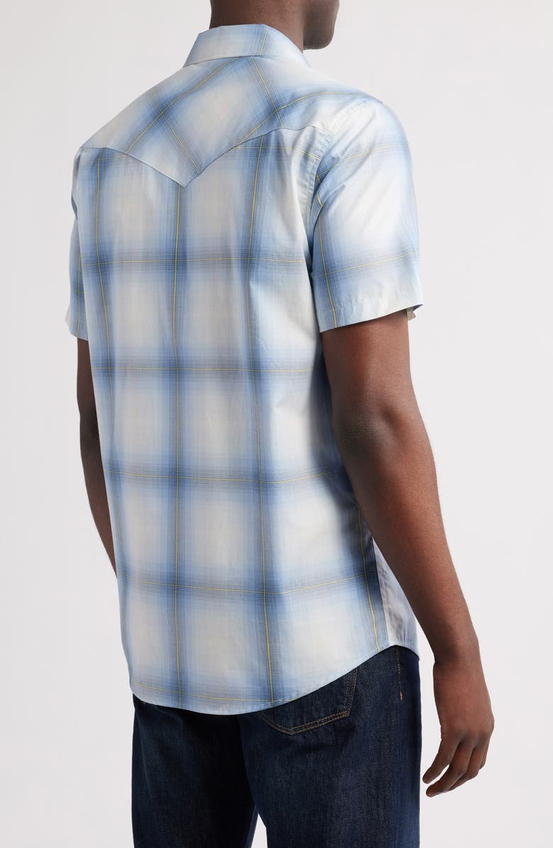 Pendleton The Bishop Plaid Short Sleeve Snap-Up Shirt, Alternate, color, 