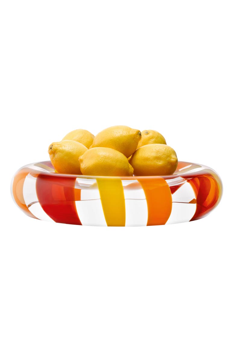 Folk Platter, Alternate, color, ORANGE/ RED