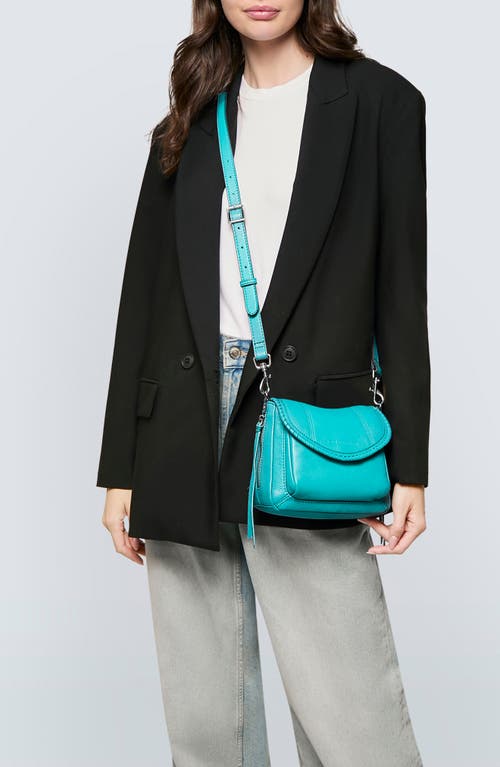 Aimee Kestenberg Mini All For Love Convertible Leather Crossbody Bag In Ocean Blue