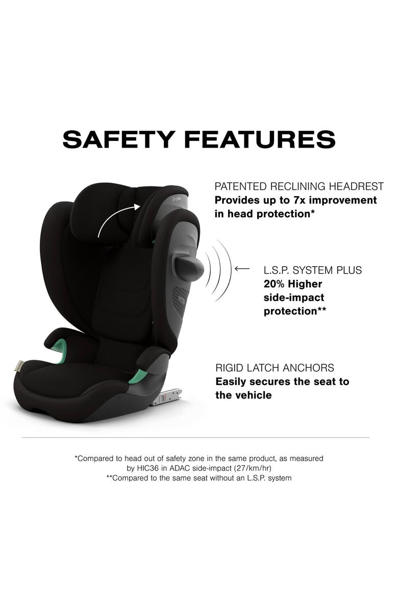 CYBEX Solution G2 Booster Seat, Alternate, color, Moon Black