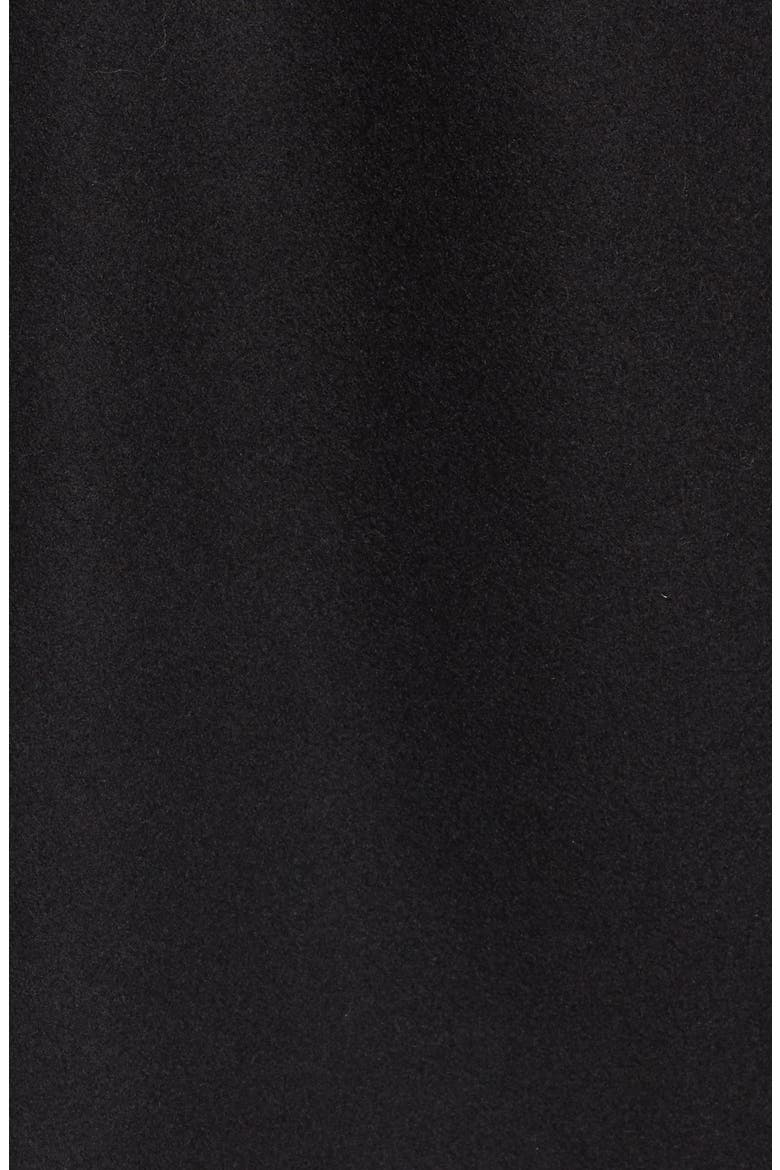 Fit & Flare Coat, Alternate, color, BLACK