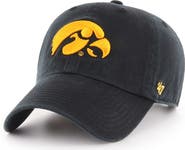 '47 Men's '47 Black Iowa Hawkeyes Clean Up Adjustable Hat