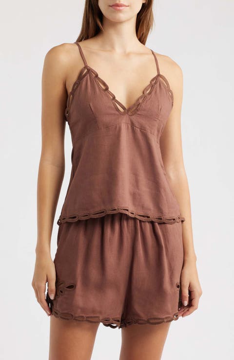 Comte Embroidered Trim Camisole