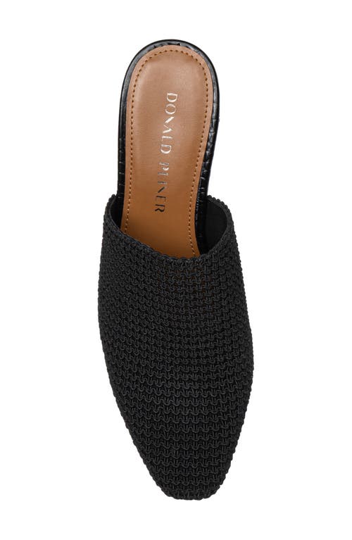 Donald Pliner Block Heel Mule In Black