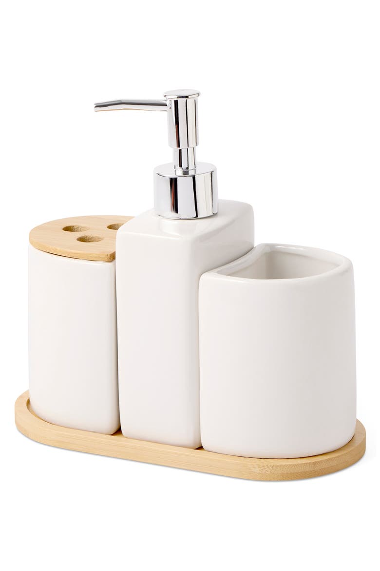 4-Piece Bathroom Accessories Set, Main, color, WHITE