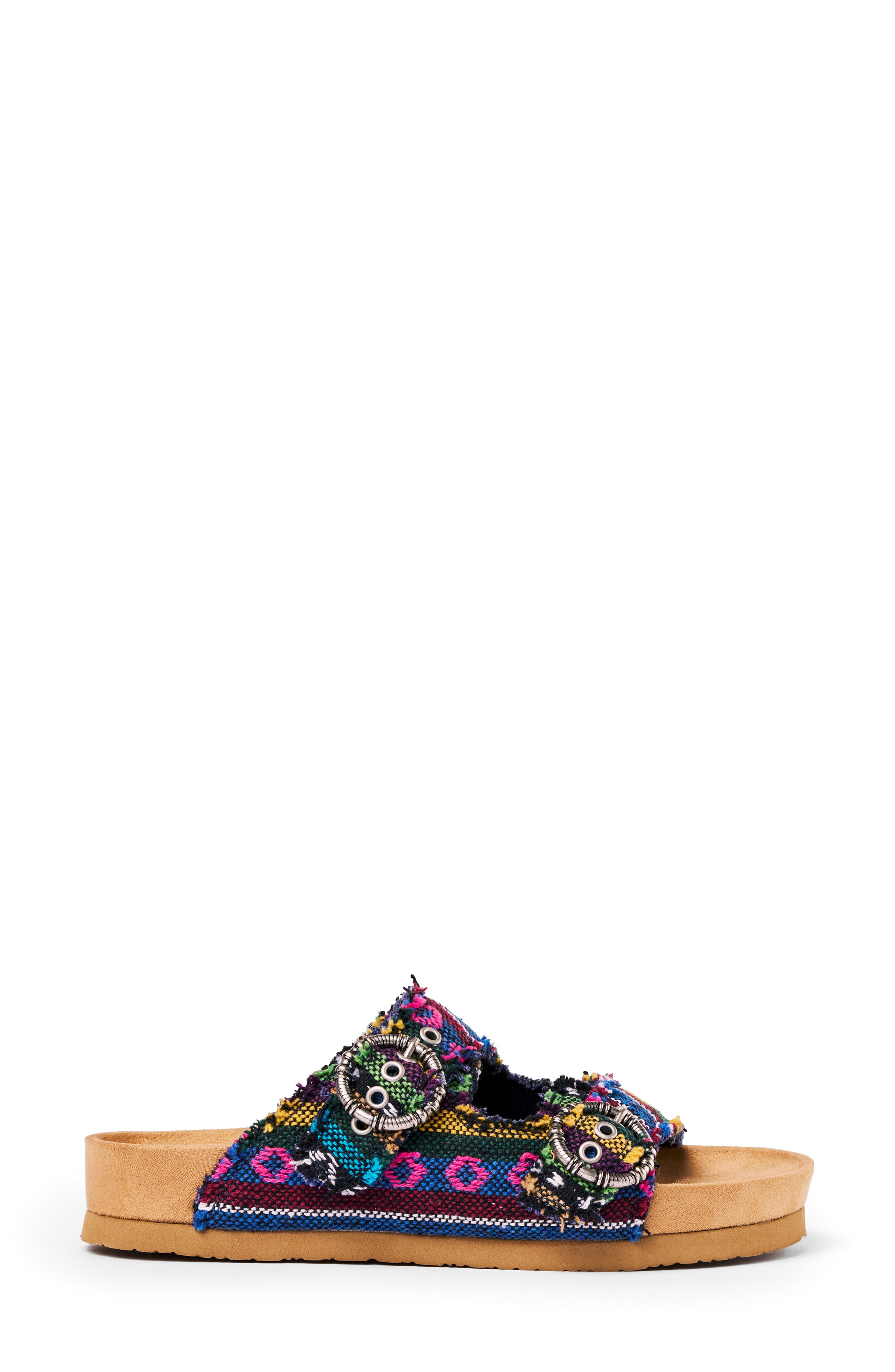 Minnetonka Georgine Slide Sandal, Alternate, color, Shadow Geo