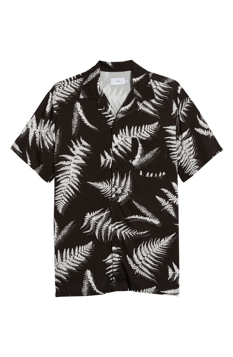 Onia Fern Leaves Vacation Shirt, Alternate, color,