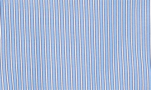 Sacai Stripe Long Sleeve Poplin Shirtdress In Multi
