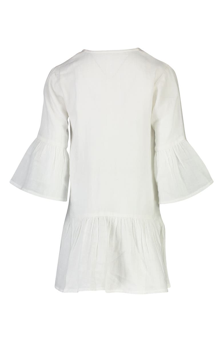 Snapper Rock Fluted Organic Cotton Cover-Up Caftan, Alternate, color, 