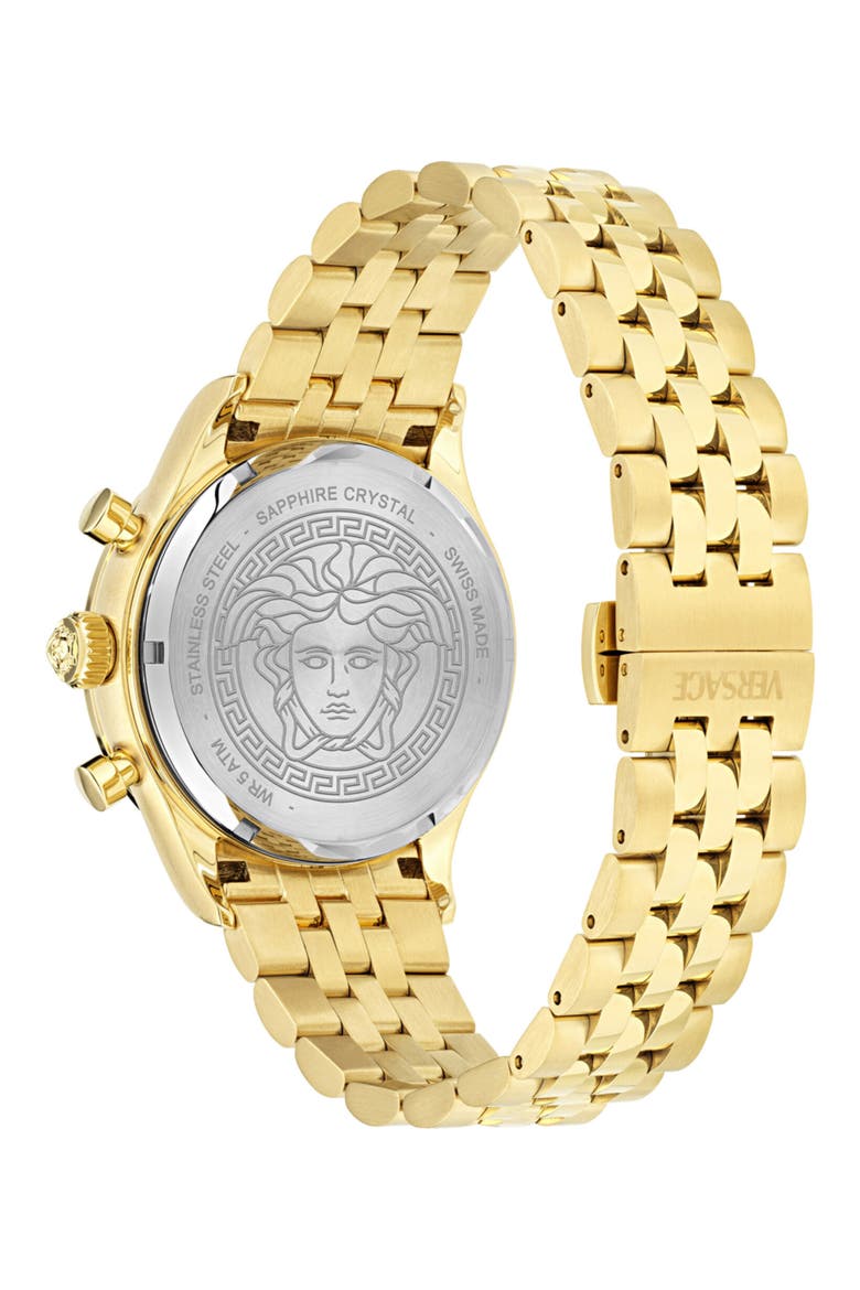 Hellenyium Bracelet Chronograph Watch, 40mm, Alternate, color, GOLD