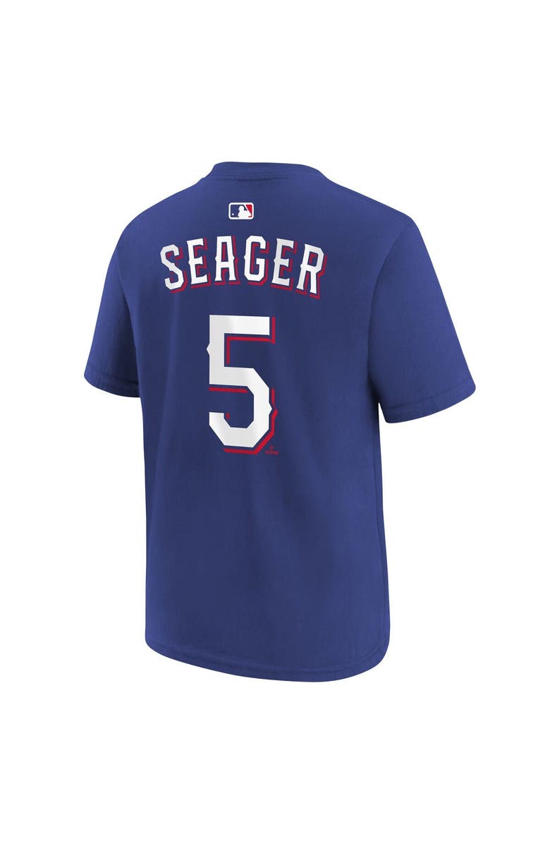 Nike Youth Nike Corey Seager Royal Texas Rangers Name & Number T-Shirt, Alternate, color, Royal