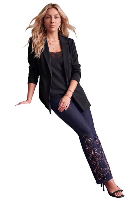 Plus Size Comfort Stretch Ponte Blazer (plus)