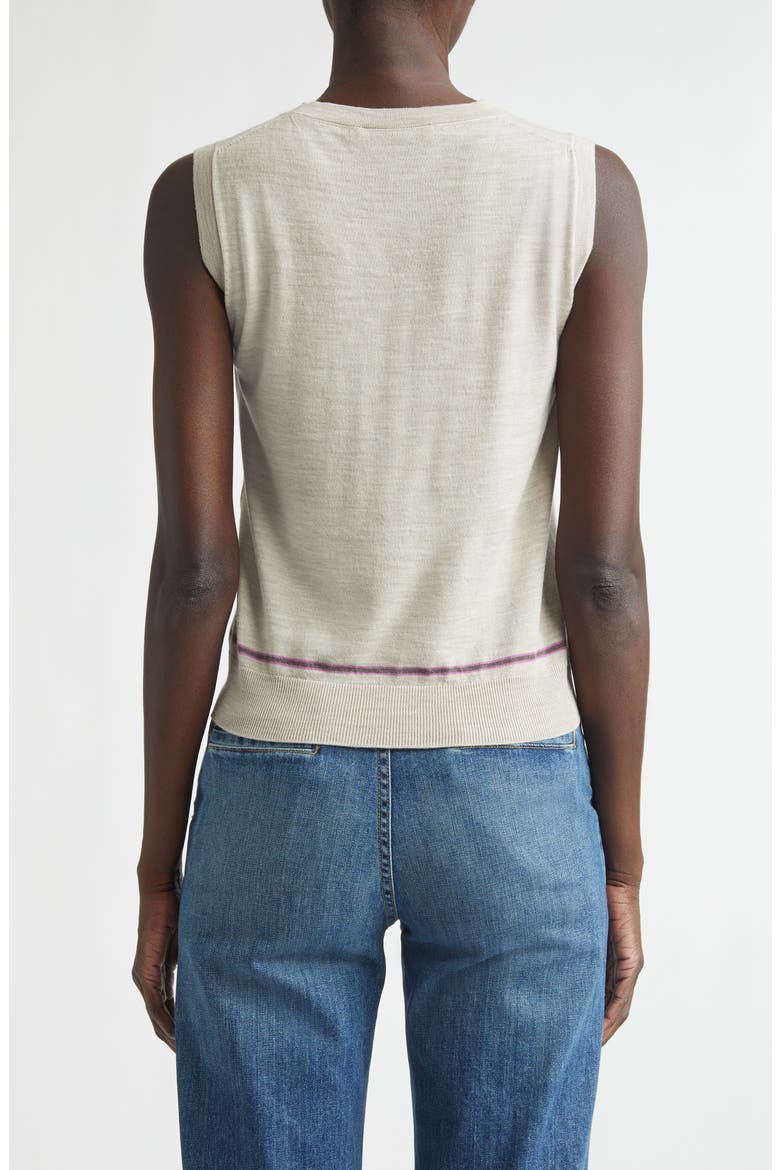 Brae Merino Wool & Cashmere Cardigan, Alternate, color, NATURAL COLOURWAY