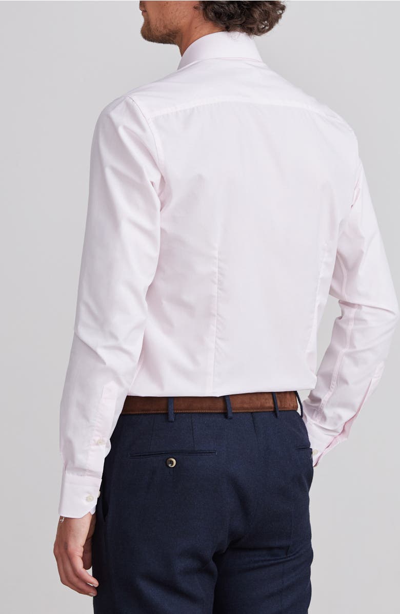 Emanuel Berg Modern Fit Geometric Print Stretch Cotton Dress Shirt, Alternate, color, Light Pastel Pink