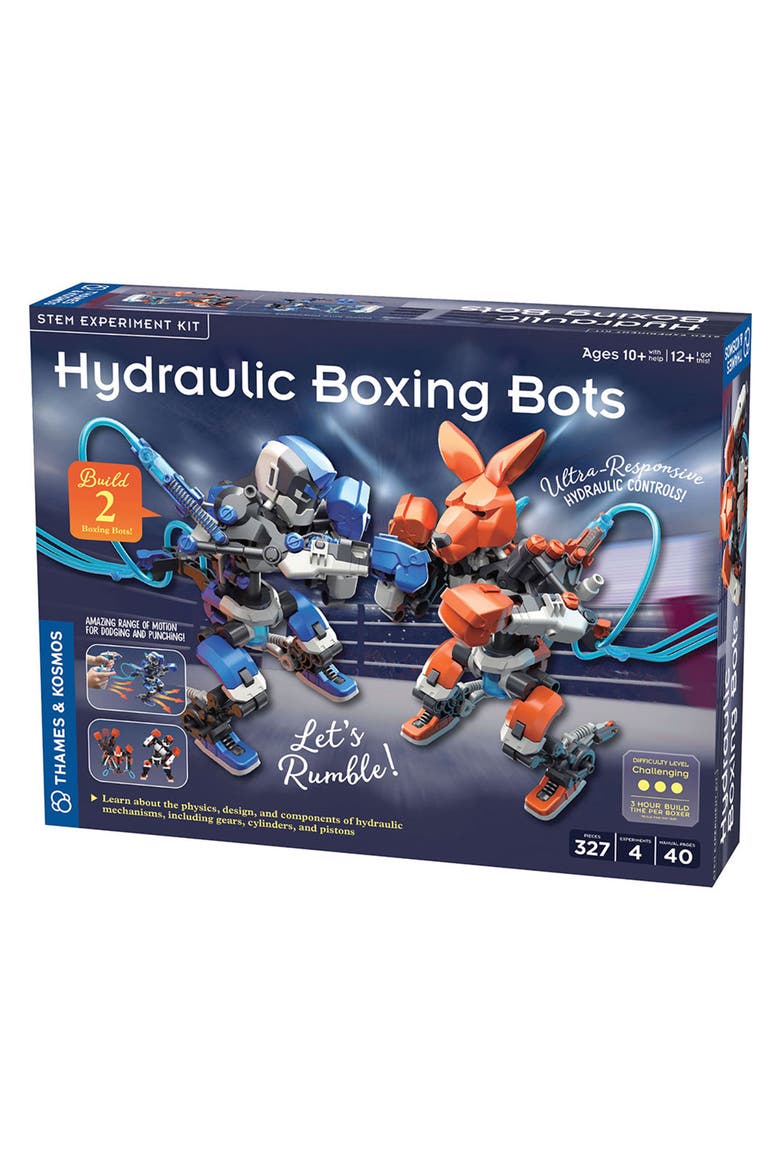 Hydraulic Boxing Robots Playset, Main, color, ORANGE MULTI