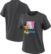 WEAR by Erin Andrews Women's WEAR by Erin Andrews Charcoal Cincinnati Reds Domestic Box Color Boyfriend T-Shirt