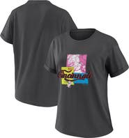 WEAR by Erin Andrews Women's WEAR by Erin Andrews Charcoal Cincinnati Reds Domestic Box Color Boyfriend T-Shirt