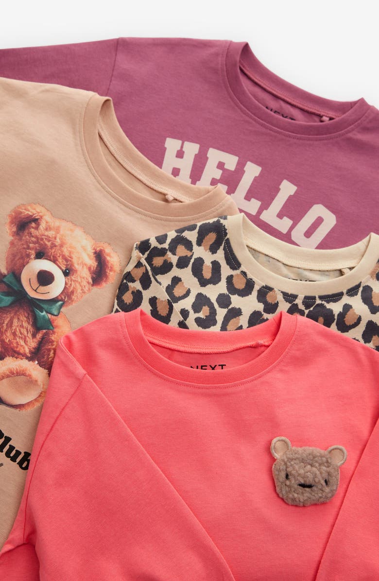 NEXT Kids' Assorted 4-Pack Cotton T-Shirts, Alternate, color, 