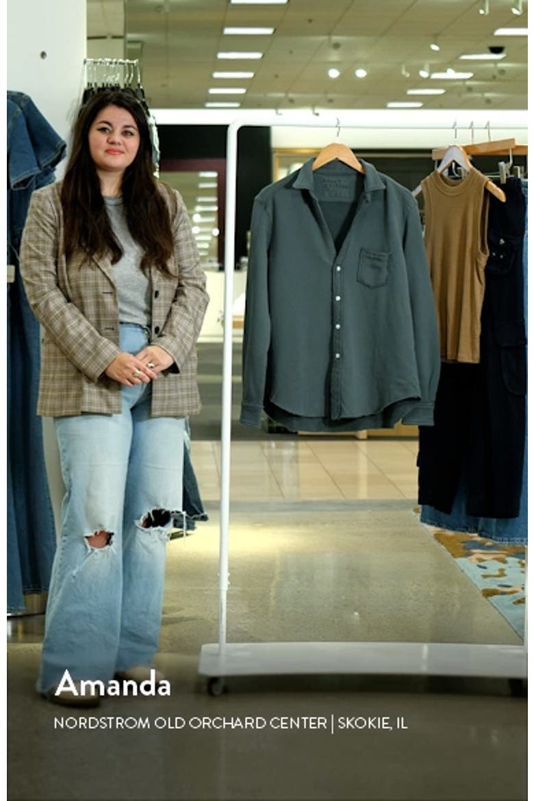 Eileen Relaxed Terry Button-Up Shirt video