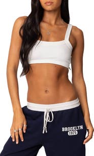 EDIKTED Sariah Rib Crop Top