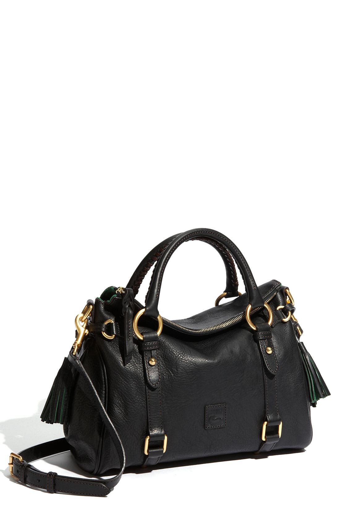 Dooney & Bourke 'Florentine - Small' Leather Crossbody Satchel, Main, color, 