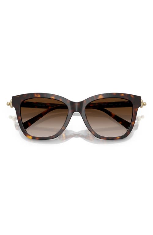 Tiffany & Co . 54mm Gradient Square Sunglasses In Brown