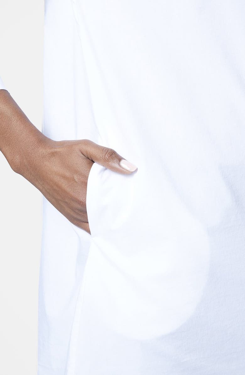 Topshop Oversize Cotton Shirt, Alternate, color,