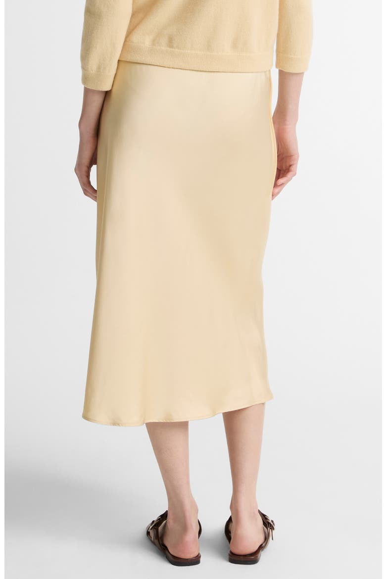 Pull-On Satin Slip Skirt, Alternate, color, CHAMOMILE