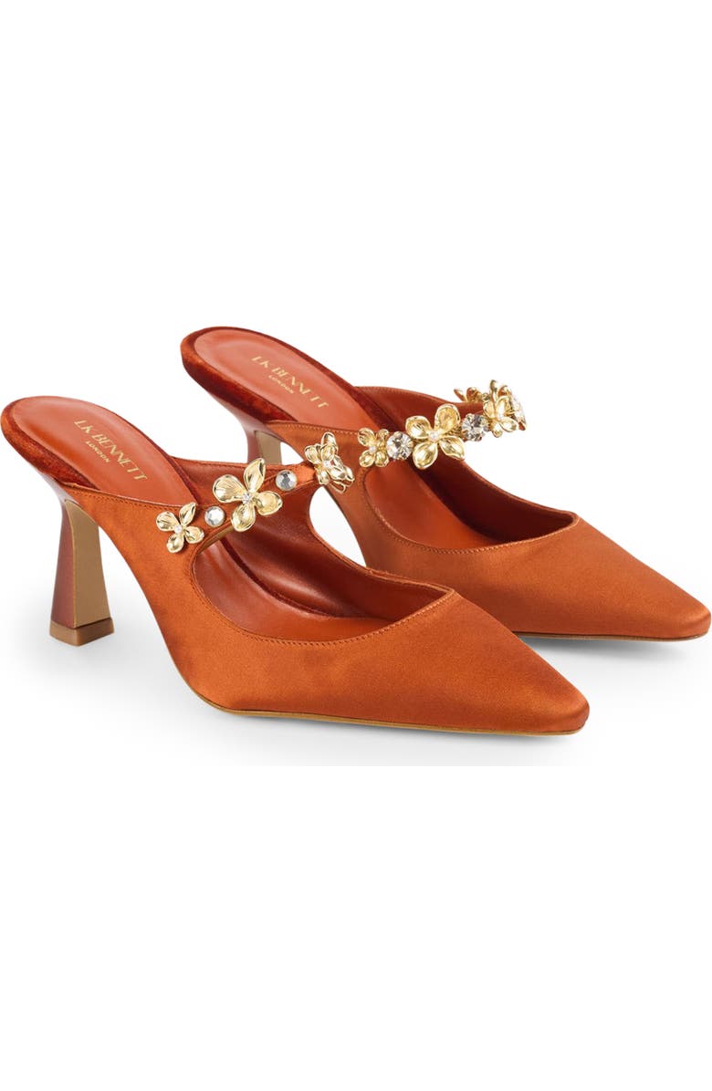 LK Bennett Ambrose Mary Jane Pointed Toe Mule, Main, color, Natural