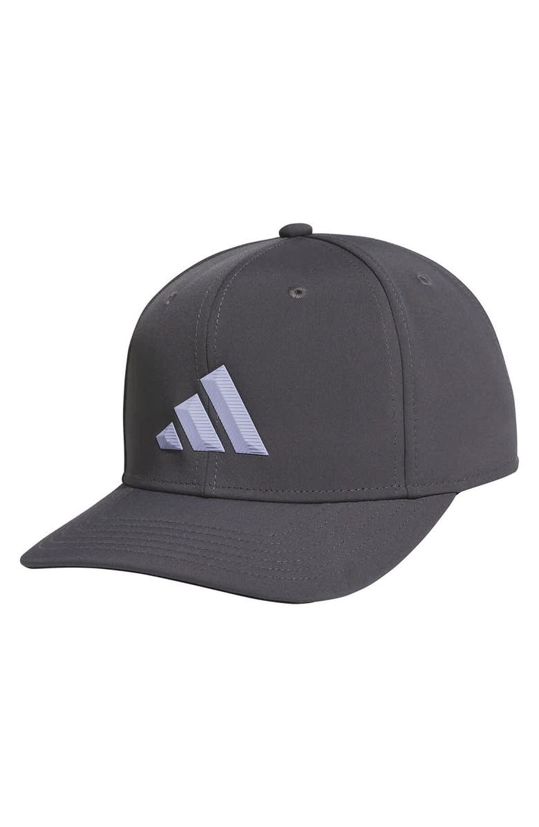 adidas Men's adidas Graphite 3-Bar Snapback Hat, Main, color, Graphite