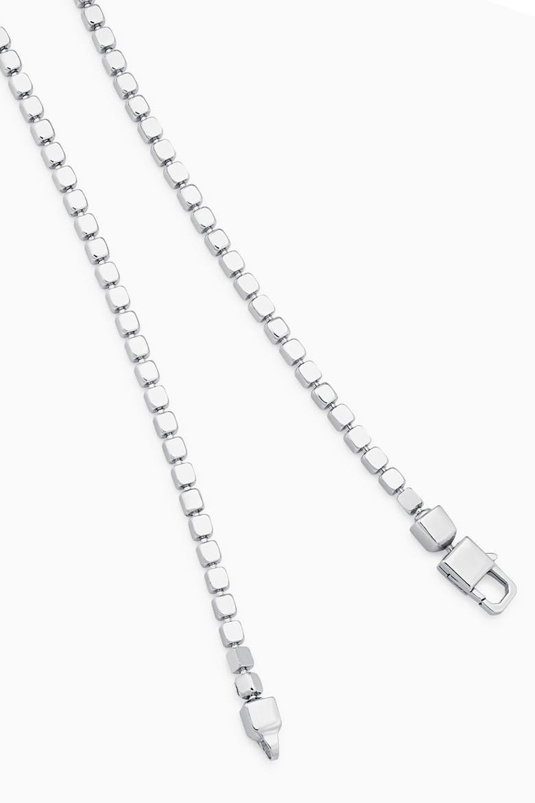 Sterling Silver Modern Cube Link Bracelet, Alternate, color, Sterling Silver