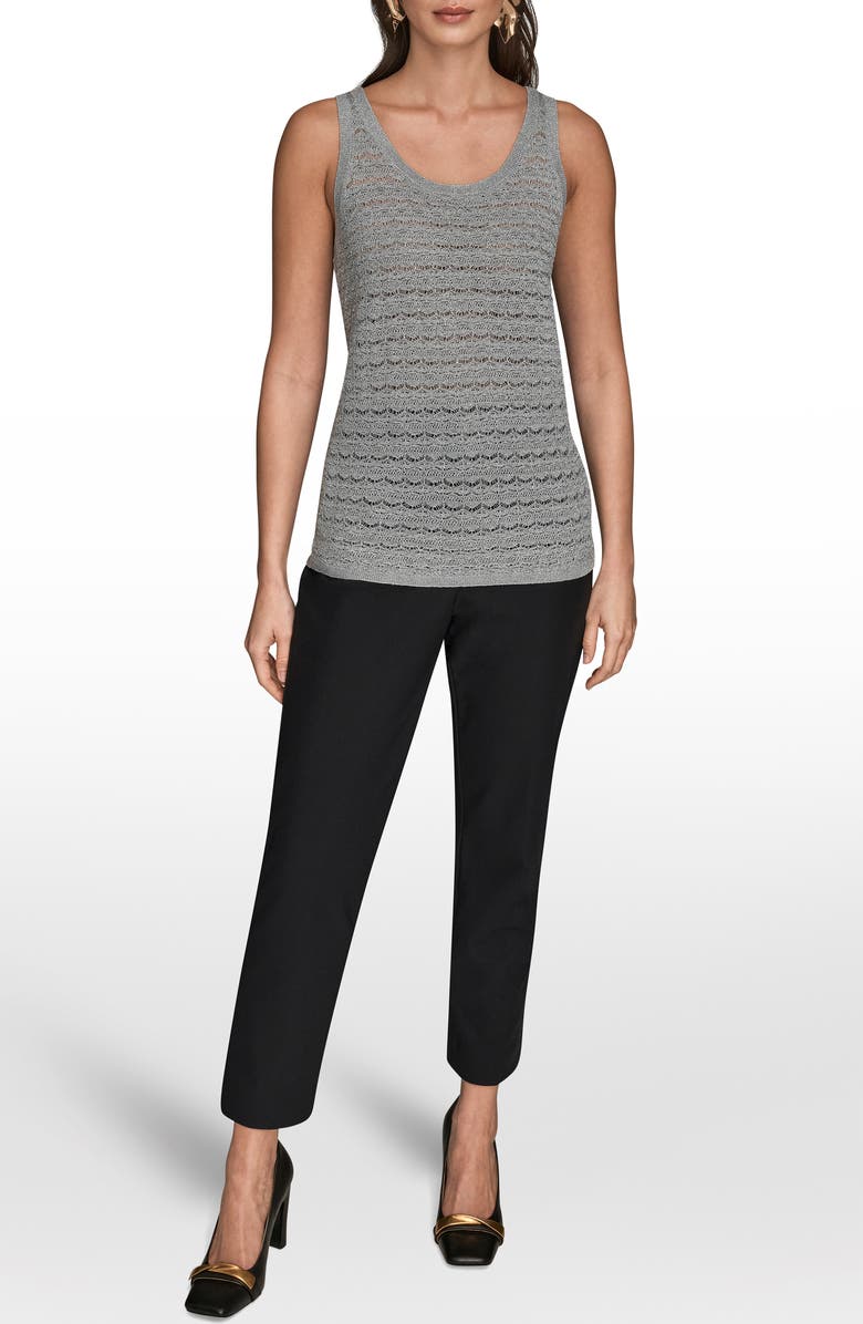 Donna Karan New York Metallic Sweater Tank, Alternate, color, Vapor