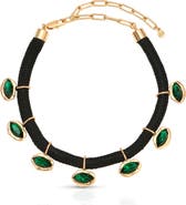 Ettika Midnight Luxe Crystal Choker Necklace