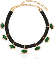 Ettika Midnight Luxe Crystal Choker Necklace